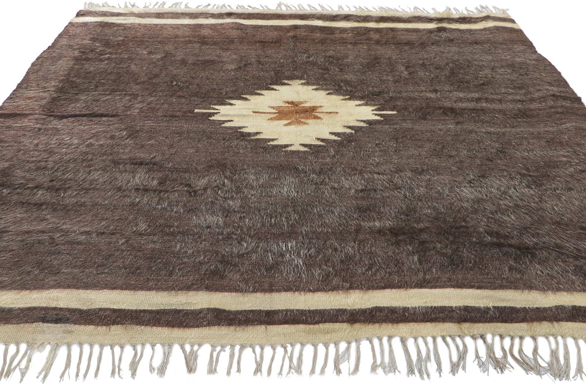 5 x 7 Turkish Angora Wool Kilim Rug 53833
