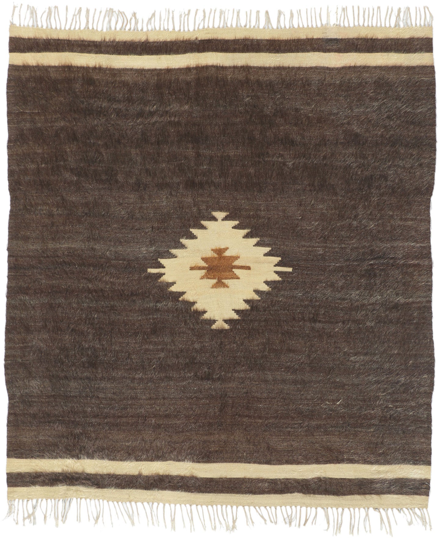5 x 7 Turkish Angora Wool Kilim Rug 53833