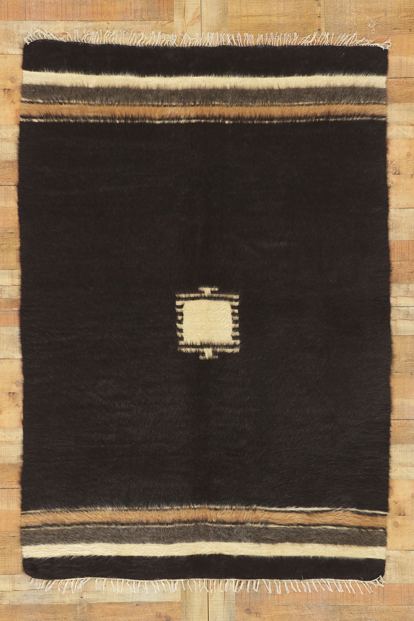 5 x 7 Turkish Angora Wool Kilim Rug 53834