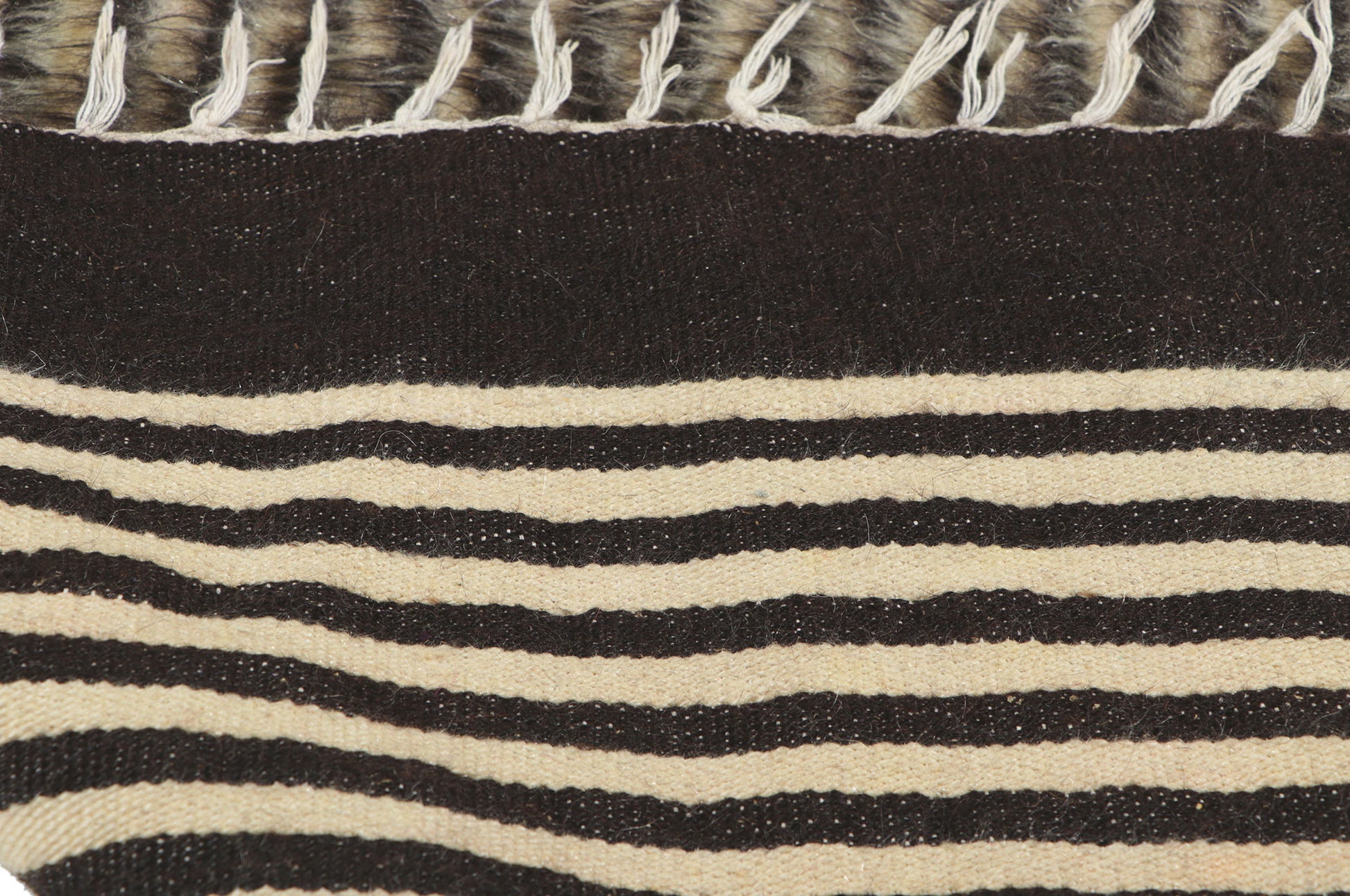 5 x 7 Turkish Angora Wool Kilim Rug 53847