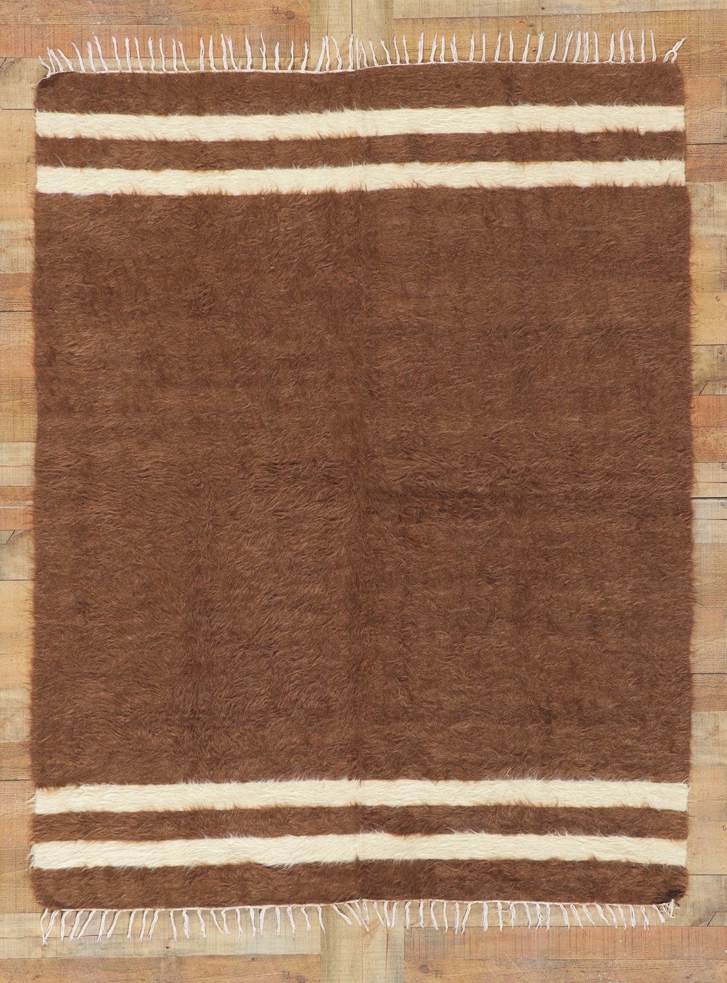 5 x 7 Turkish Angora Wool Kilim Rug 53859
