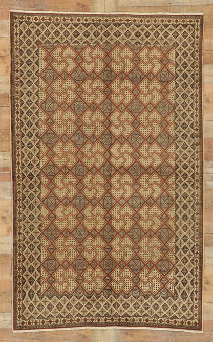 5 x 7 Vintage Turkish Oushak Rug 50069