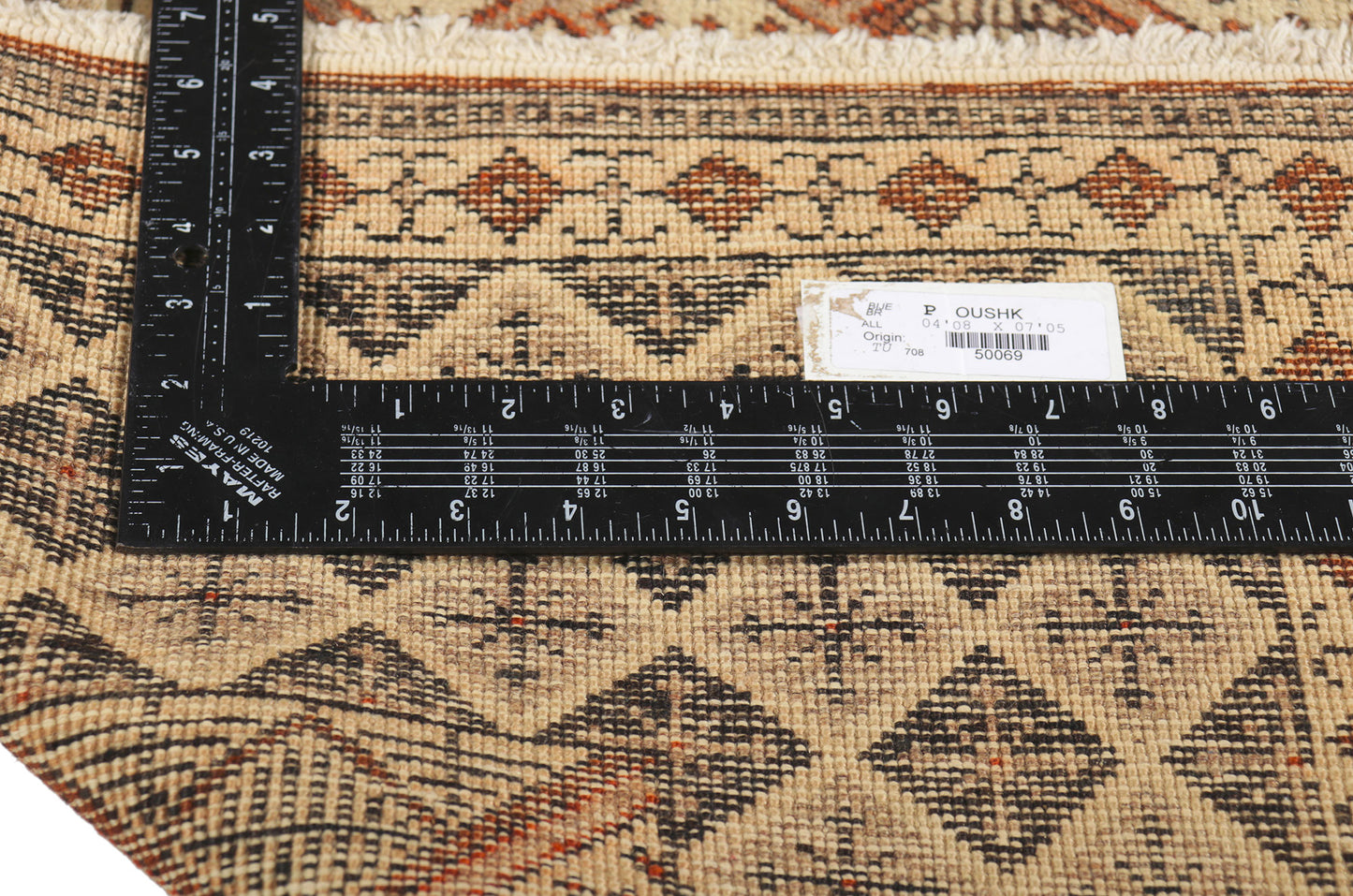 5 x 7 Vintage Turkish Oushak Rug 50069