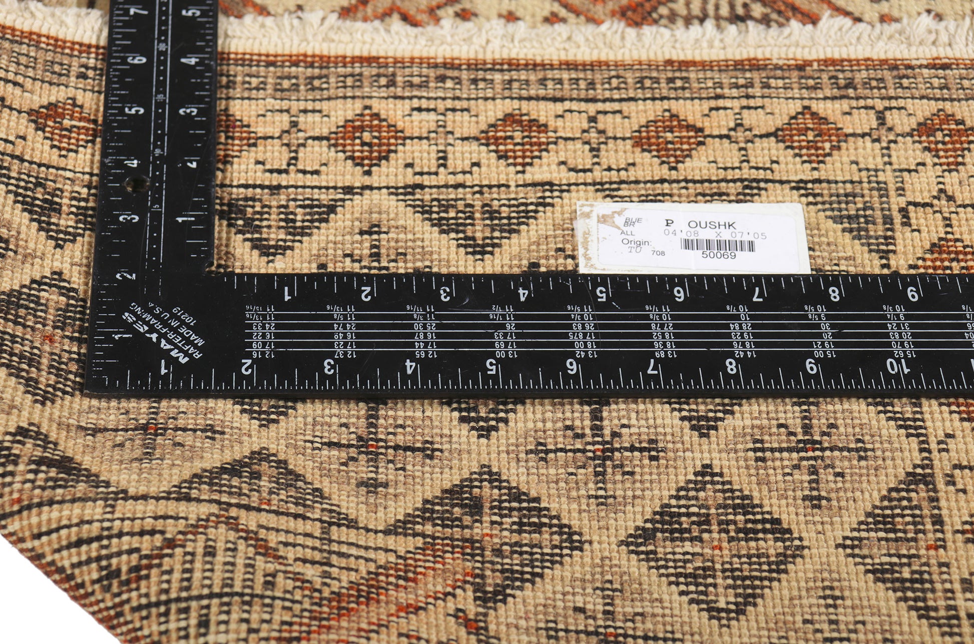 5 x 7 Vintage Turkish Oushak Rug 50069