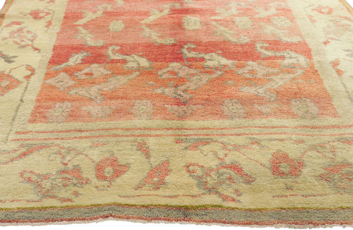 5 x 7 Vintage Turkish Oushak Rug 51705