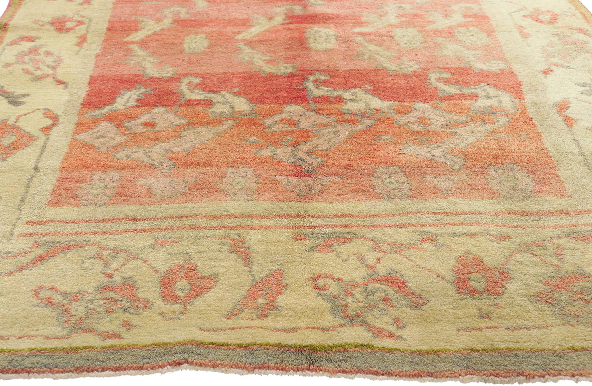 5 x 7 Vintage Turkish Oushak Rug 51705