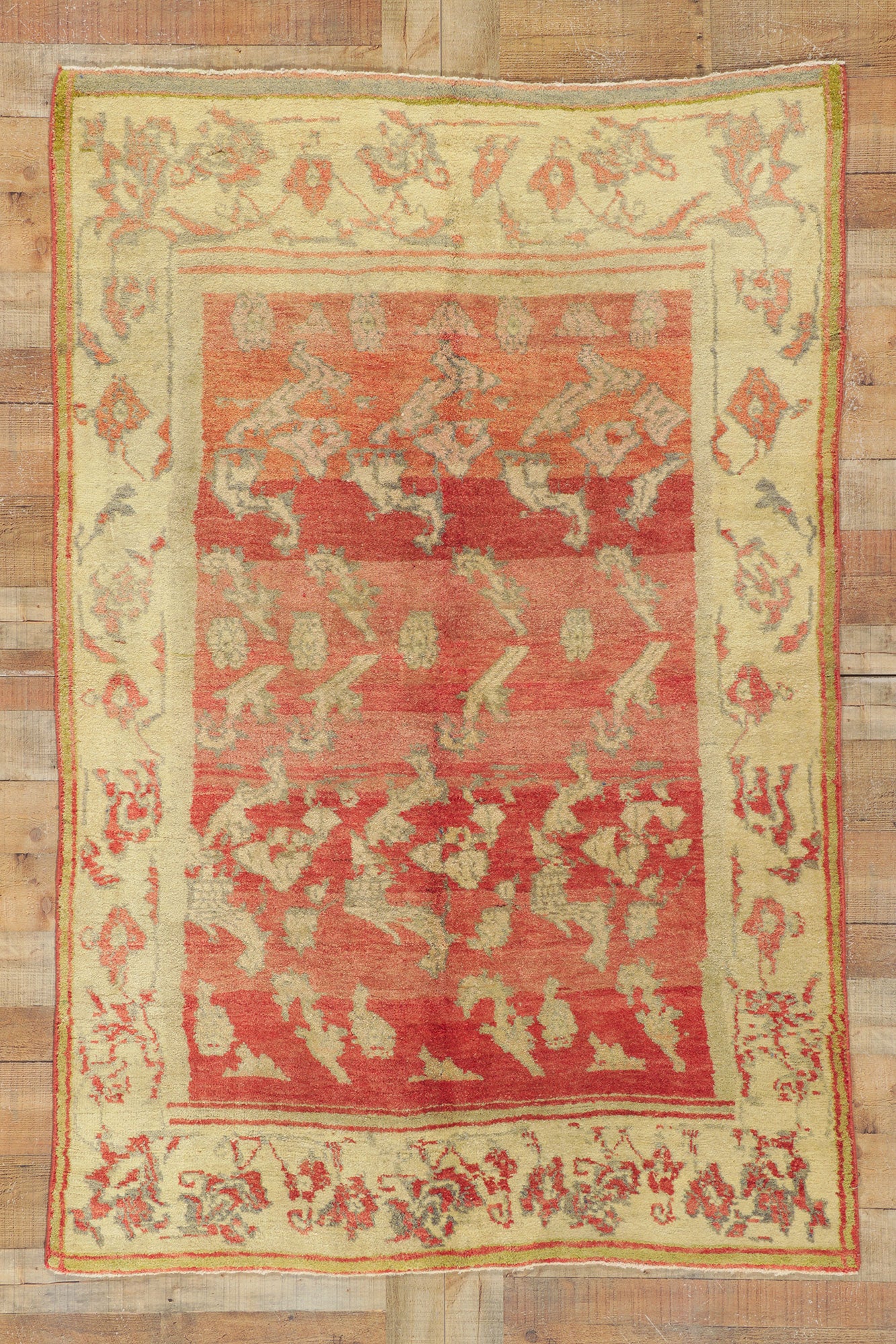 5 x 7 Vintage Turkish Oushak Rug 51705