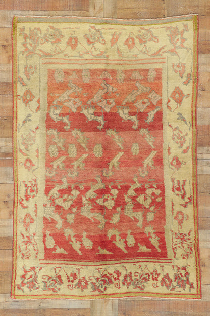 5 x 7 Vintage Turkish Oushak Rug 51705