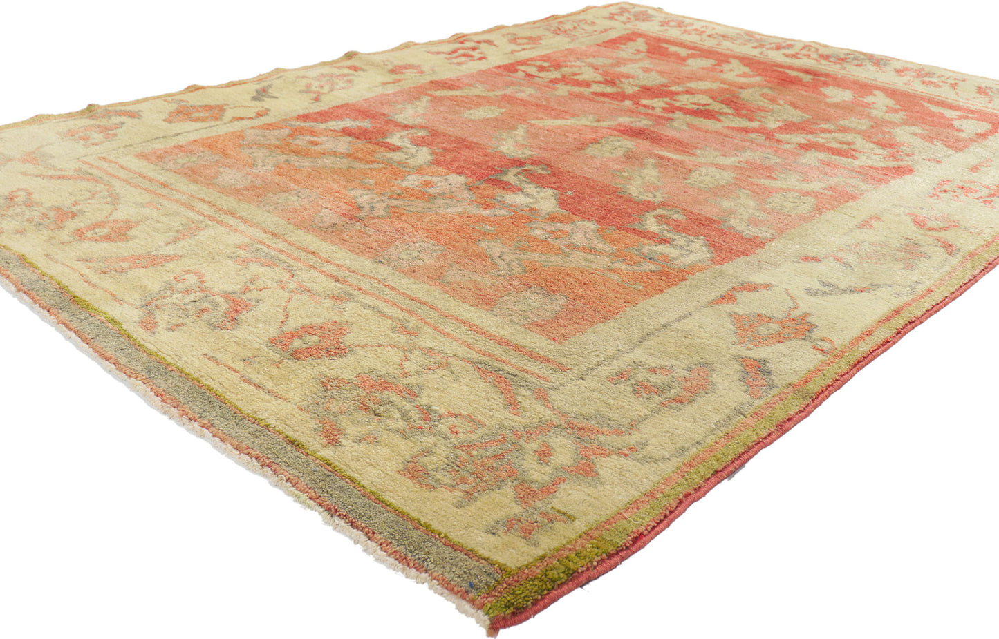 5 x 7 Vintage Turkish Oushak Rug 51705