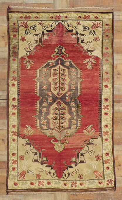 5 x 7 Vintage Turkish Oushak Rug 73940