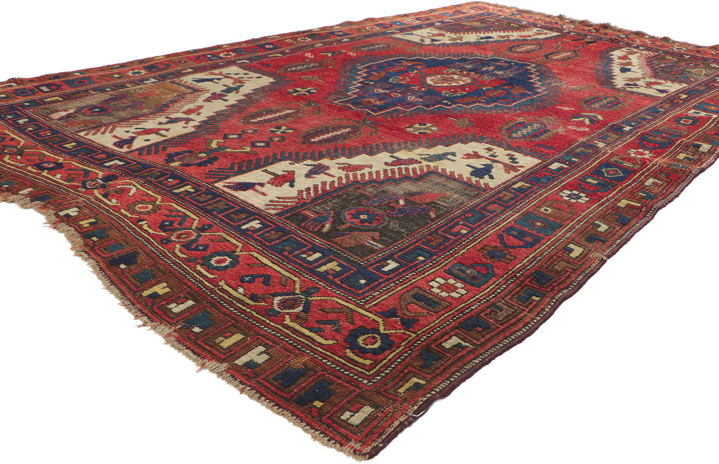 5 x 8 Antique Bergama Rug 73263