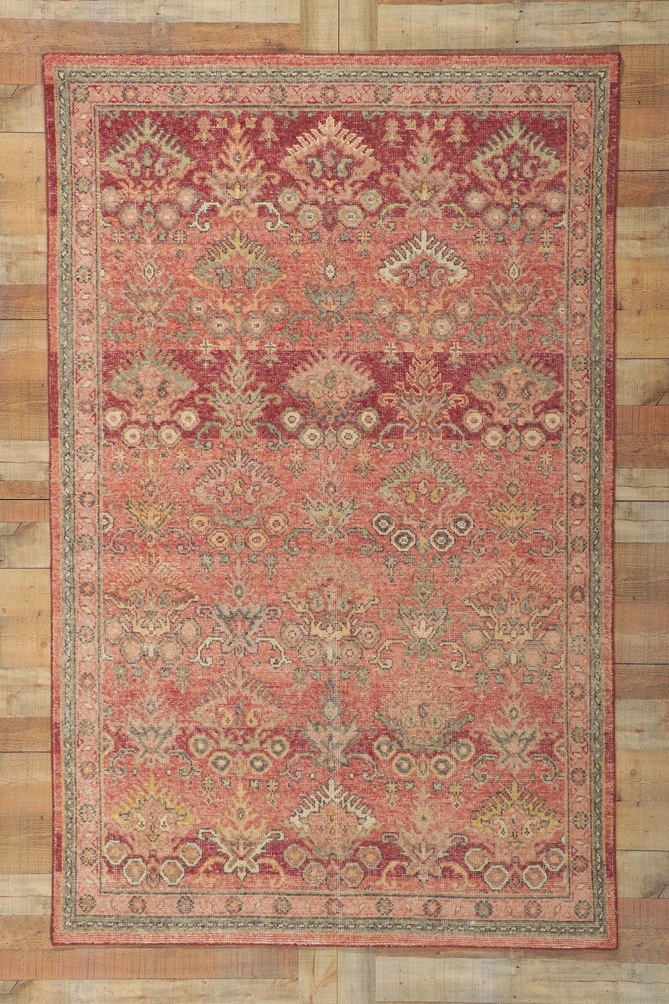 5 x 8 Vintage-Inspired Distressed Rug 30786