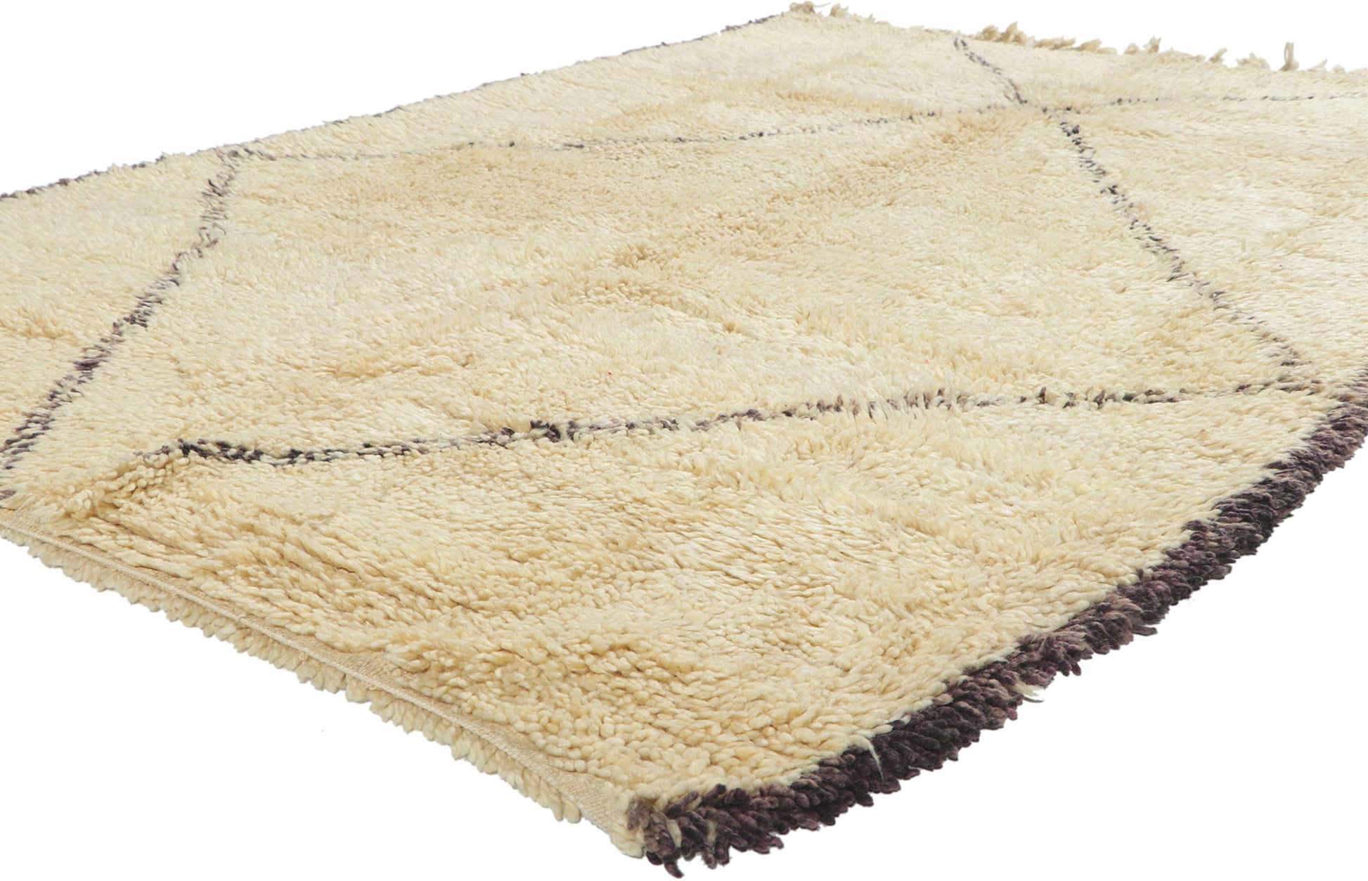 5 x 8 Vintage Moroccan Beni Ourain Rug 78398