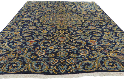 5 x 8 Vintage Persian Kashan Rug 61069