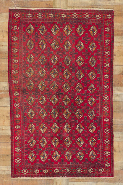 5 x 8 Vintage Turkish Turkoman Rug 77159