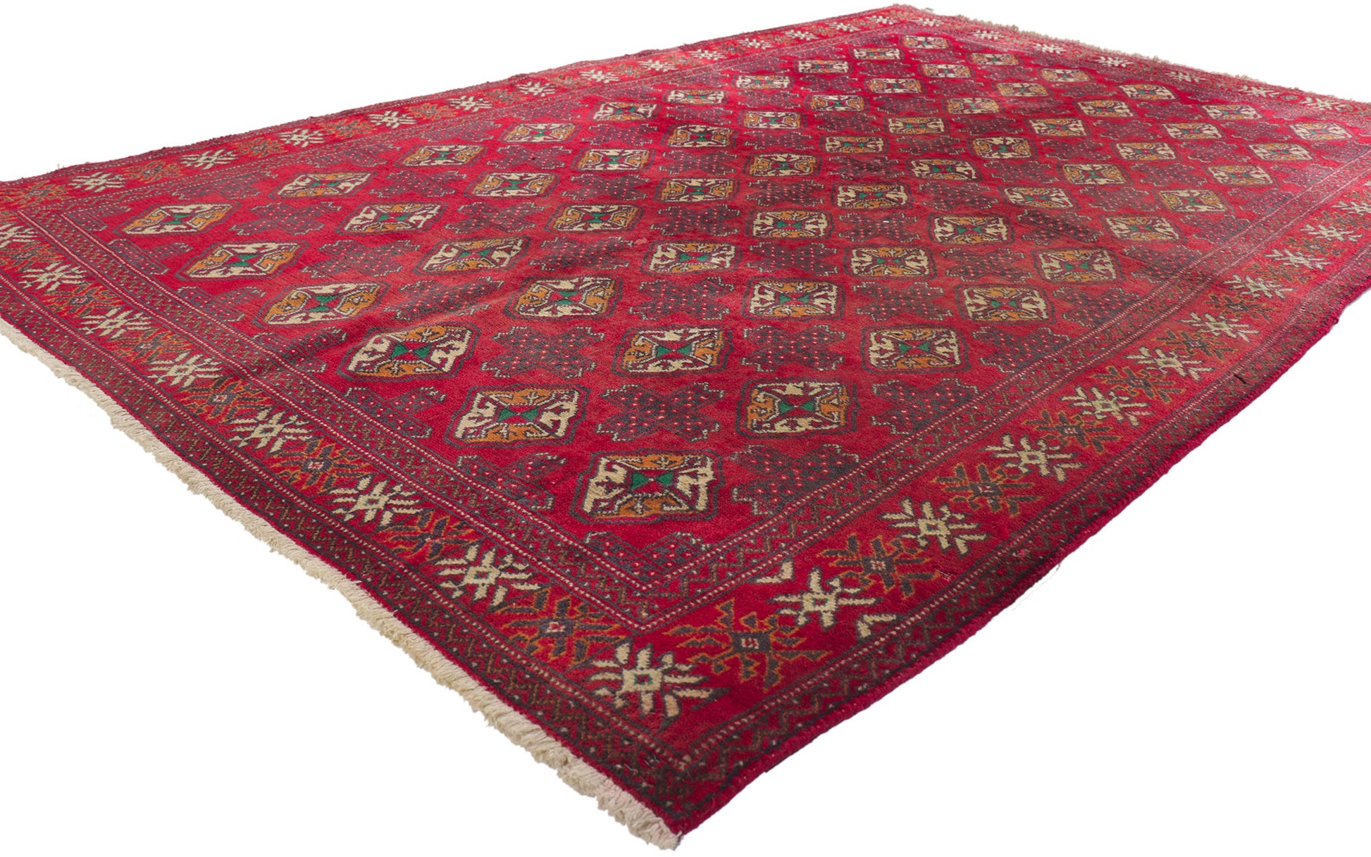 5 x 8 Vintage Turkish Turkoman Rug 77159