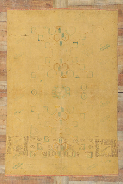 5 x 8 Vintage Turkish Oushak Rug 50519