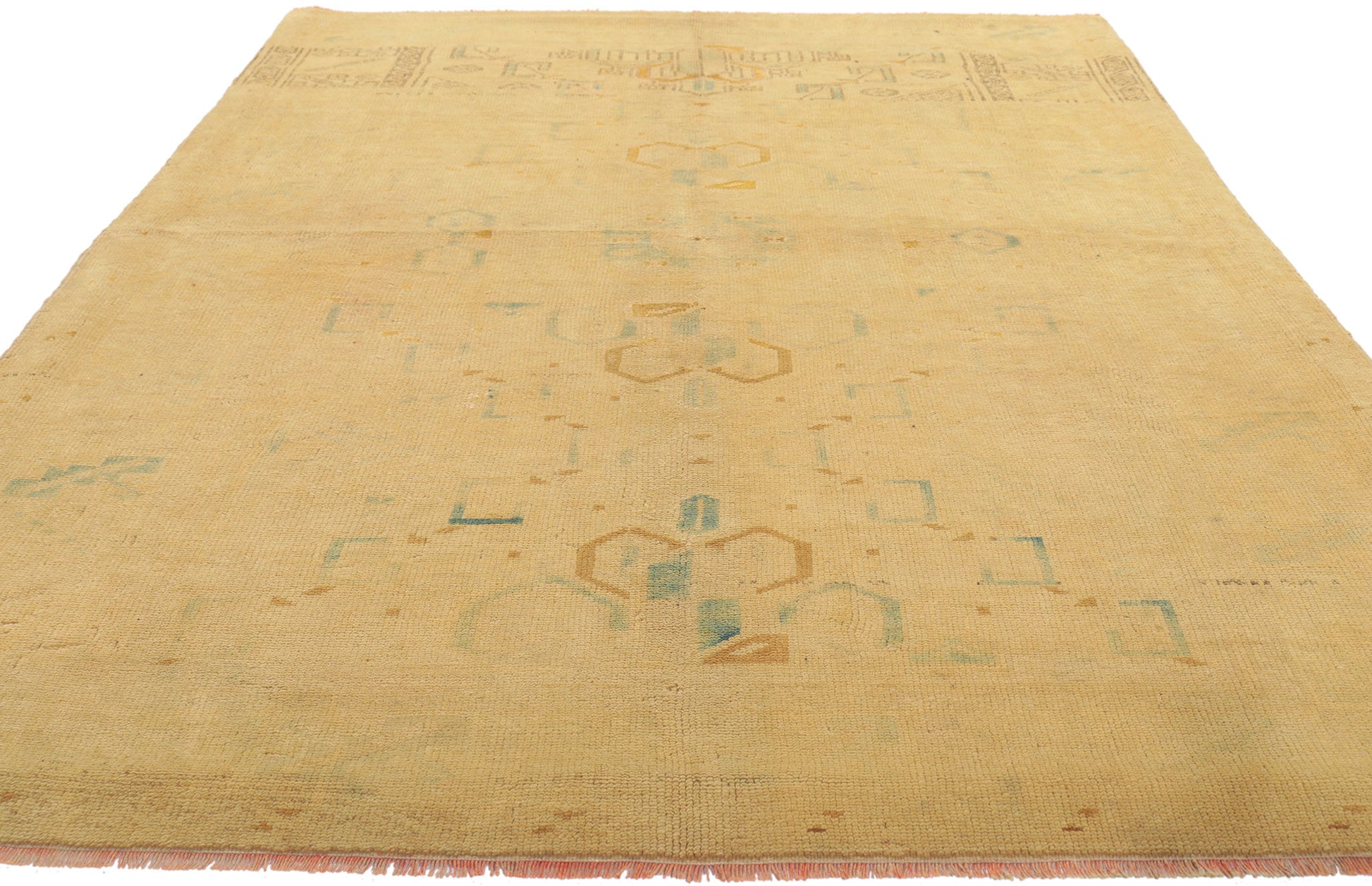 5 x 8 Vintage Turkish Oushak Rug 50519