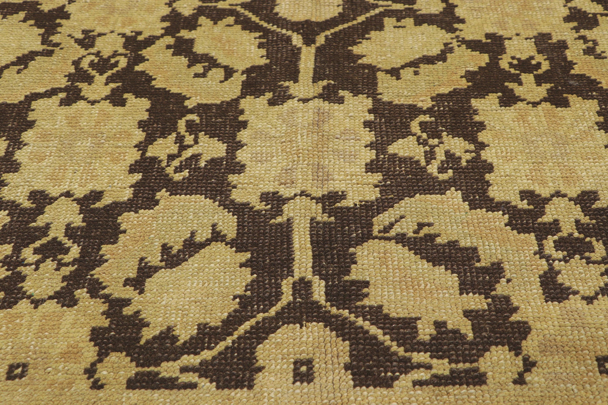 5 x 8 Vintage Brown Turkish Oushak Rug 50846