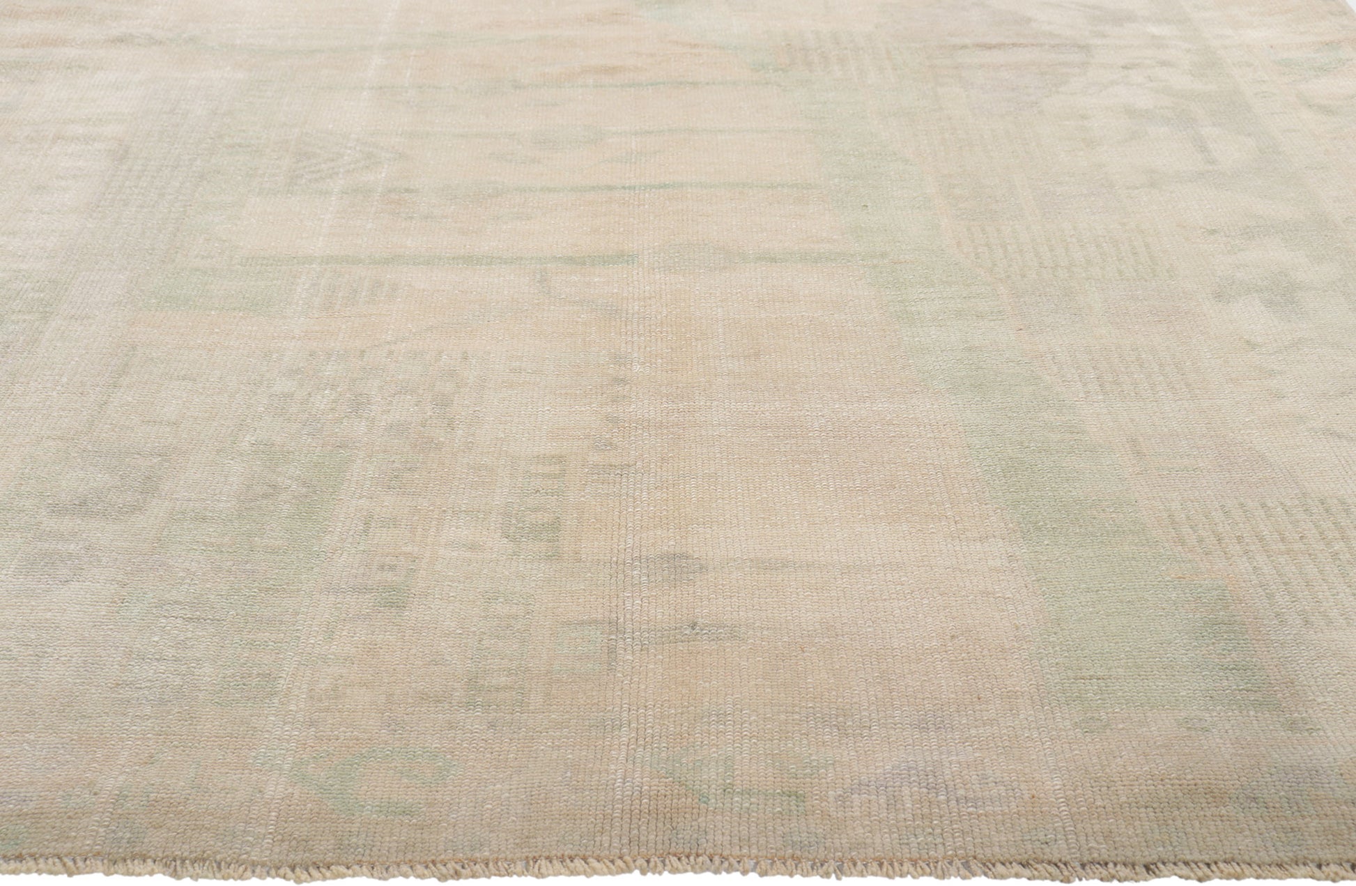 5 x 8 Vintage Turkish Oushak Rug 52470