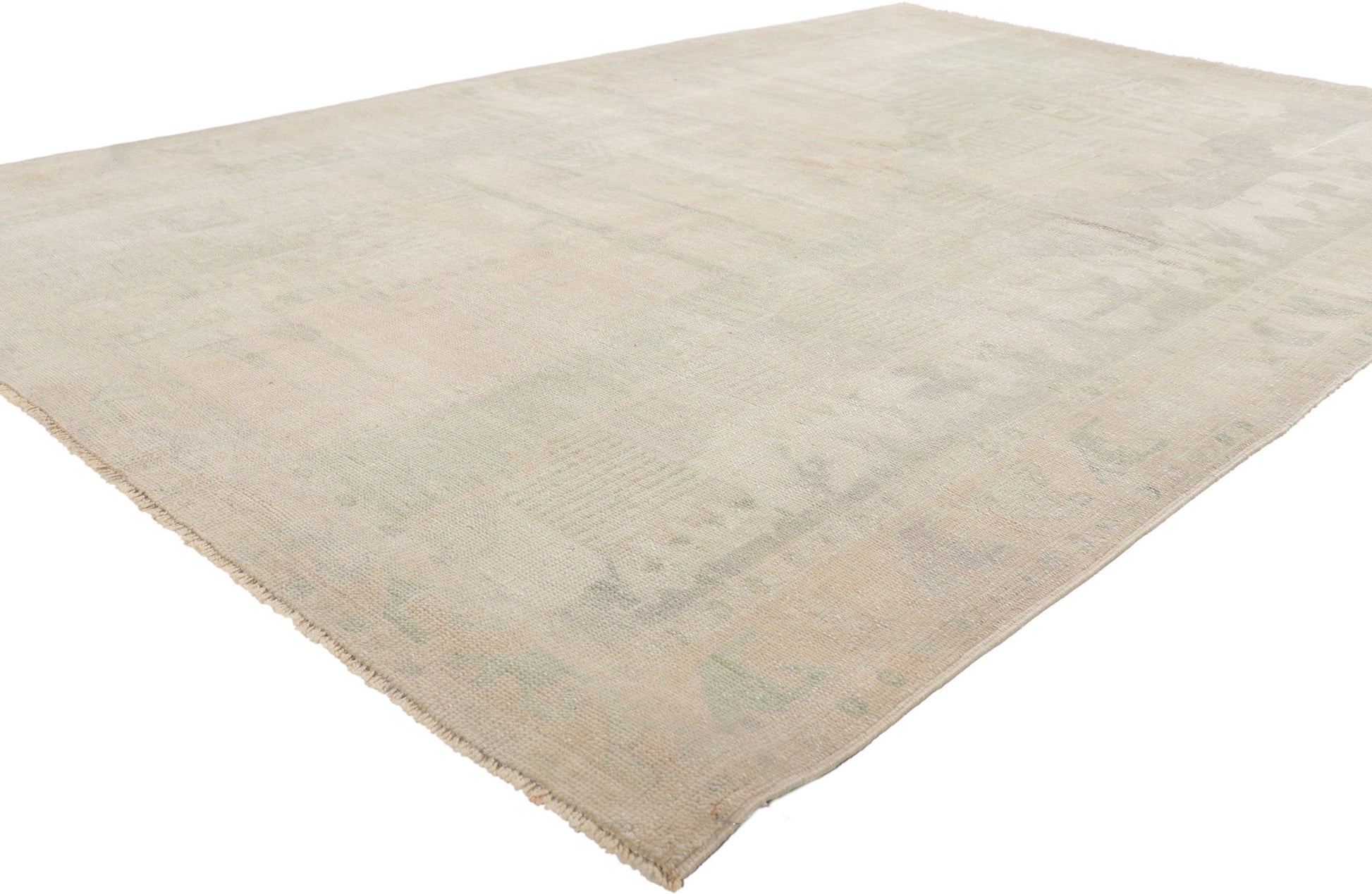 5 x 8 Vintage Turkish Oushak Rug 52470