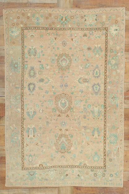 5 x 8 Vintage Turkish Oushak Rug 52959