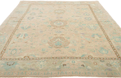 5 x 8 Vintage Turkish Oushak Rug 52959
