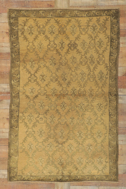 5 x 8 Vintage Turkish Oushak Rug 73634