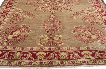 5 x 8 Vintage Turkish Oushak Rug 73667