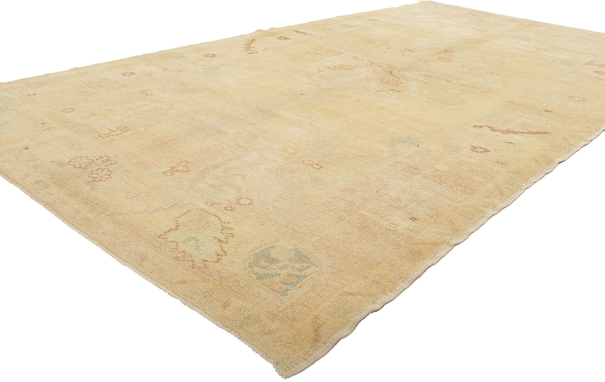 5 x 9 Vintage Turkish Oushak Rug 52183