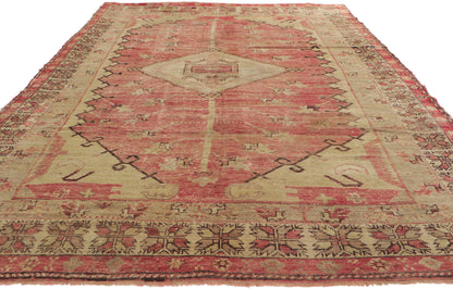 5 x 9 Vintage Turkish Oushak Rug 73663