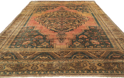 5 x 9 Vintage Turkish Oushak Rug 74092