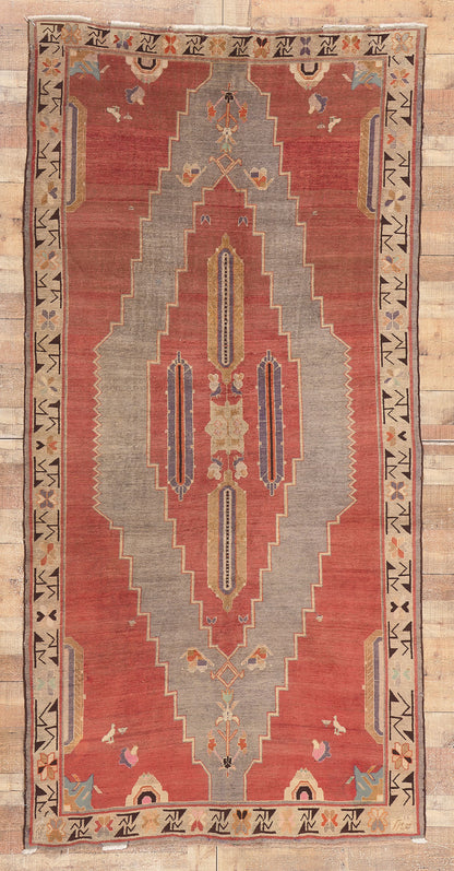 5 x 10 Antique Caucasian Tribal Rug 71807