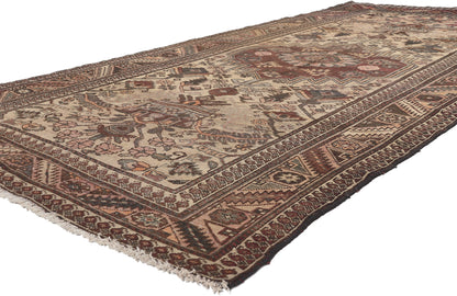 5 x 10 Vintage Persian Bakhtiari Rug 75259