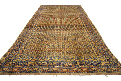 5 x 10 Antique Persian Saraband Rug 72614