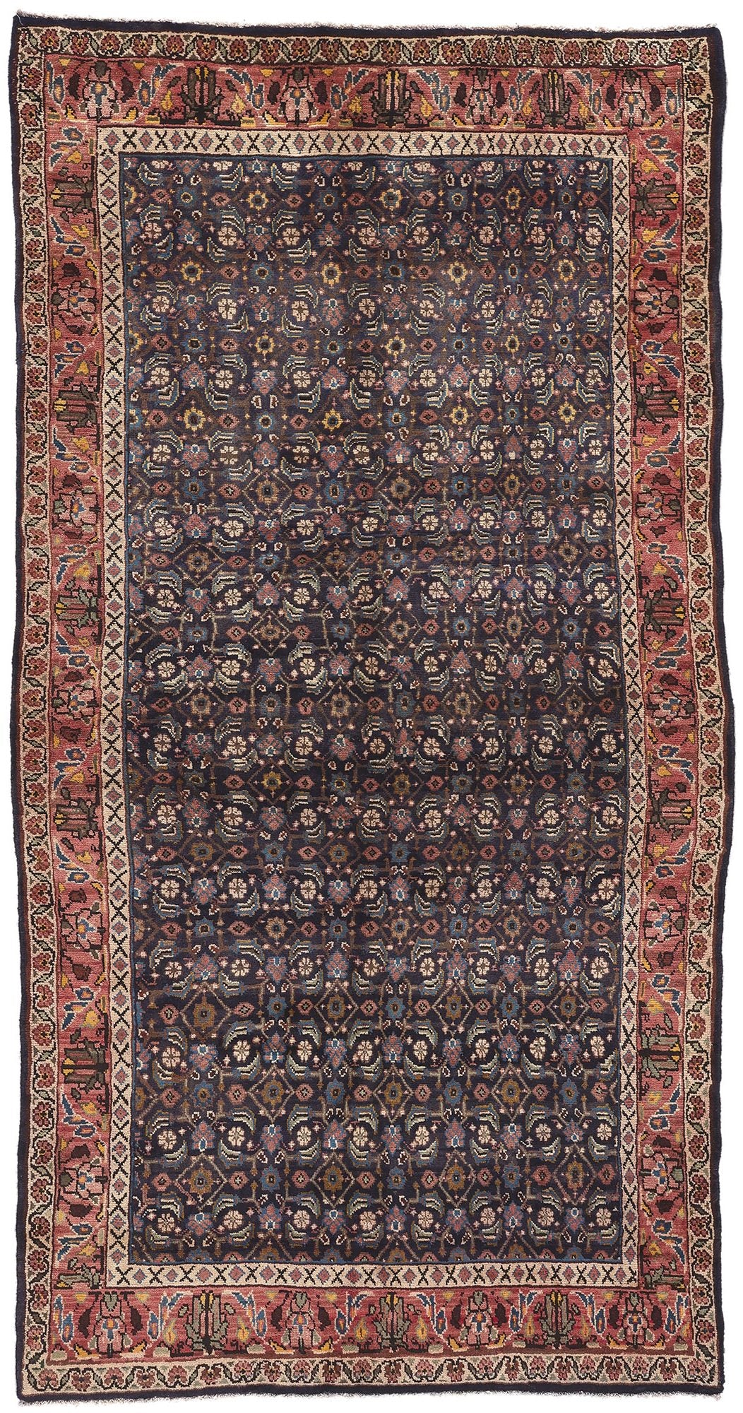 5 x 10 Vintage Persian Mahal Rug 61236