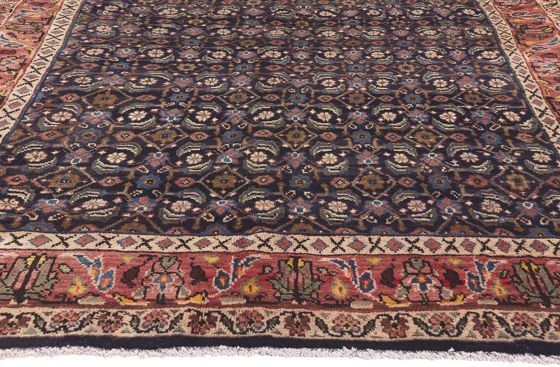 5 x 10 Vintage Persian Mahal Rug 61236