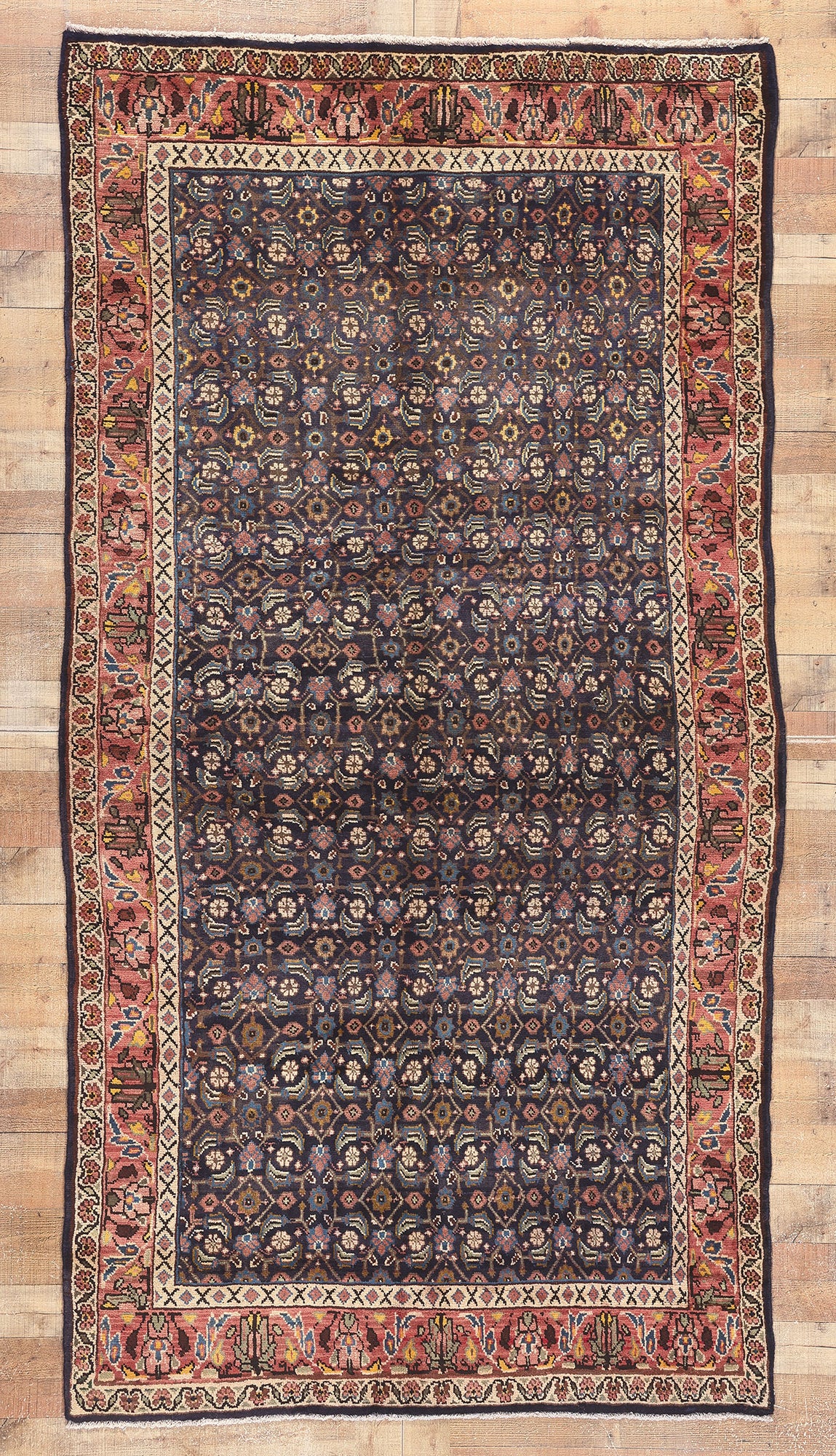 5 x 10 Vintage Persian Mahal Rug 61236