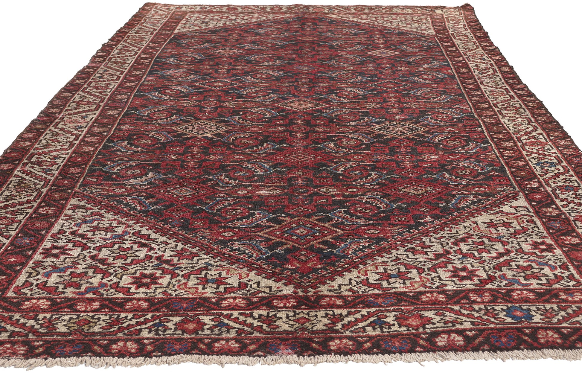 5 x 10 Vintage Persian Hamadan Rug 74943
