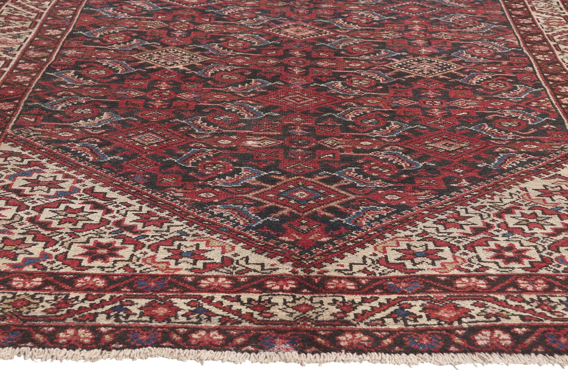 5 x 10 Vintage Persian Hamadan Rug 74943