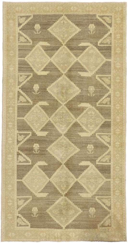 5 x 10 Vintage Turkish Oushak Rug 50845