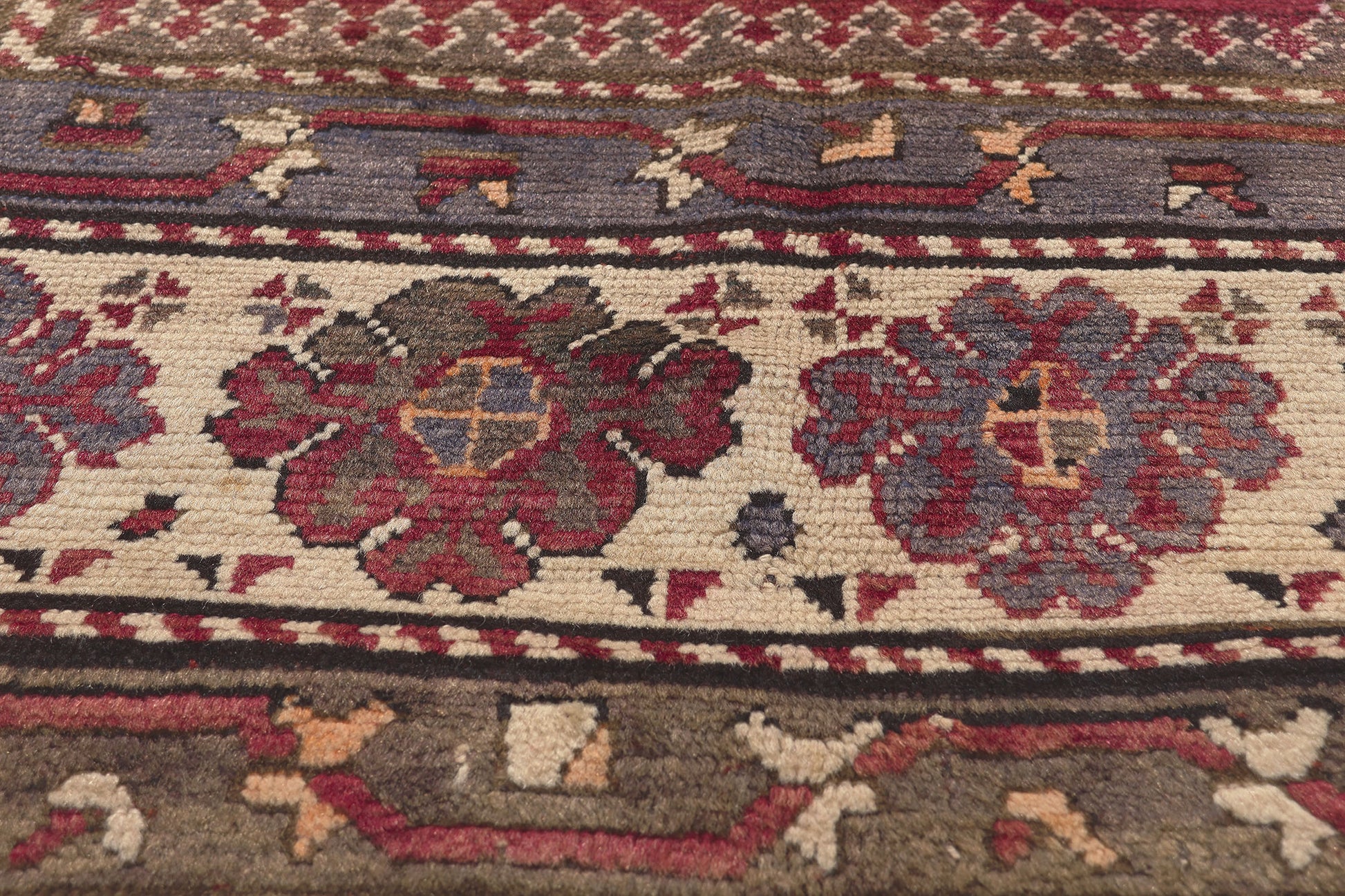5 x 11 Antique Caucasian Kurdish Rug 71469