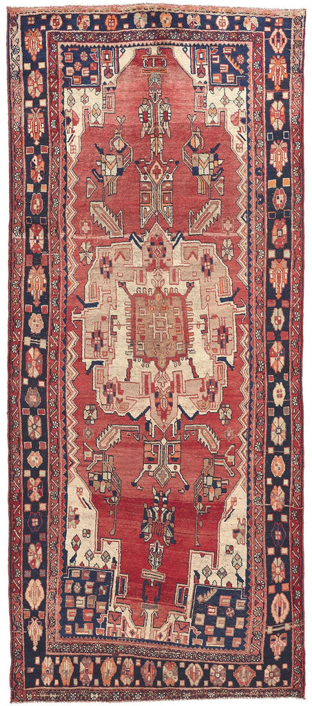 5 x 11 Vintage Persian Hamadan Rug 61249