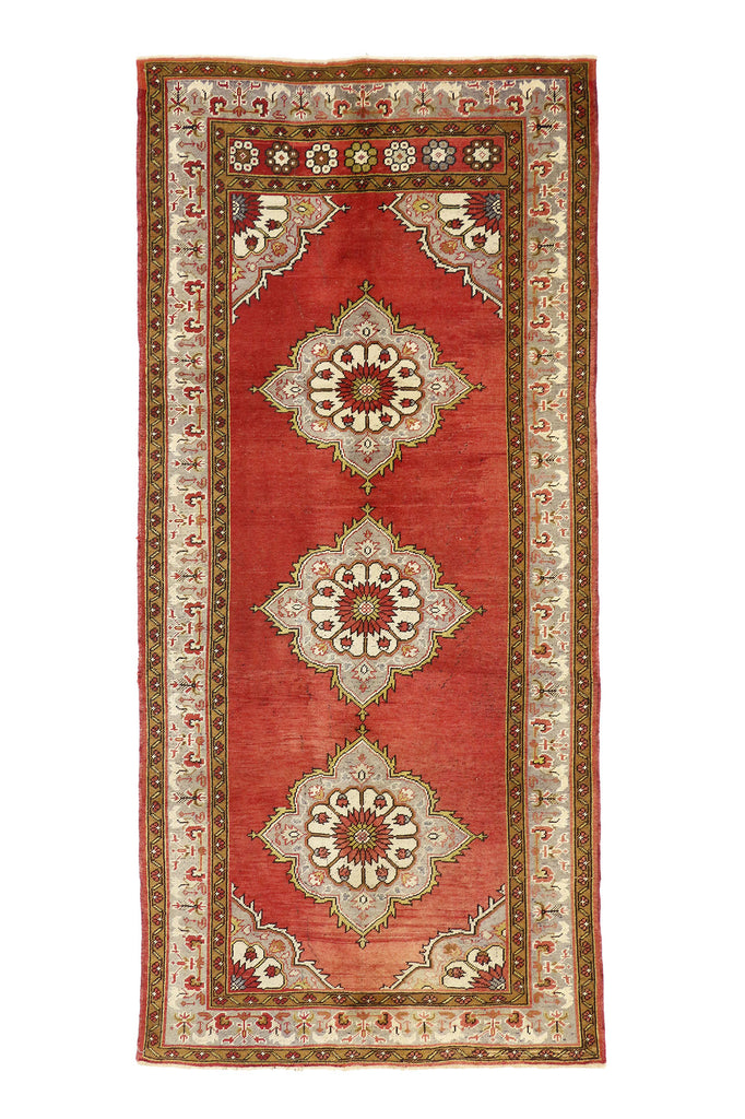 5 x 11 Vintage Turkish Oushak Rug 73753