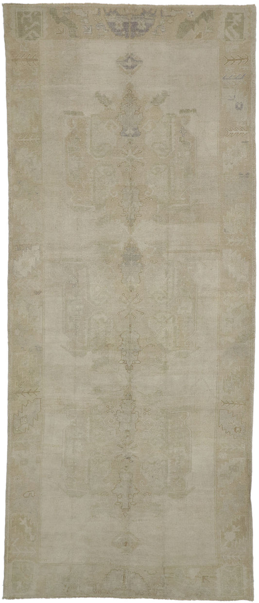 5 x 12 Vintage Turkish Oushak Rug 52478