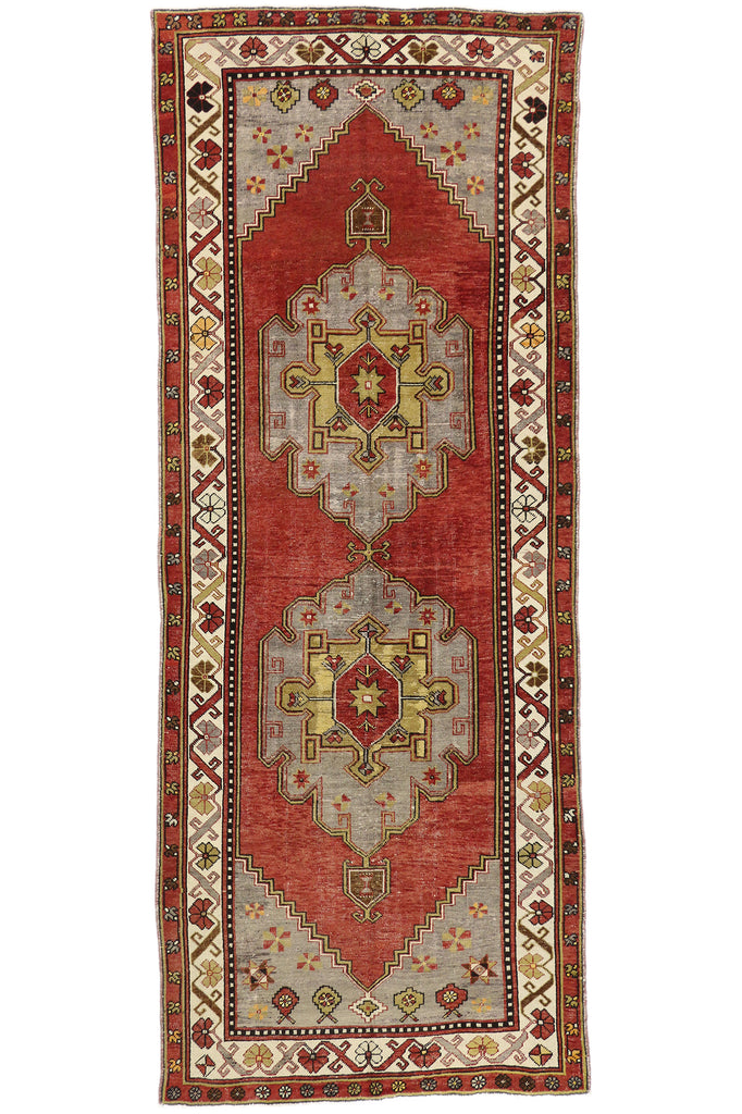 5 x 13 Vintage Turkish Oushak Rug 73885