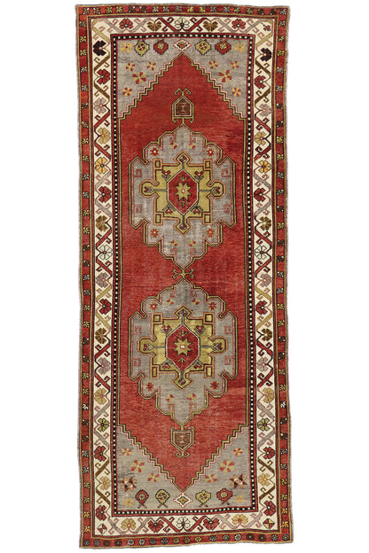 5 x 13 Vintage Turkish Oushak Rug 73885