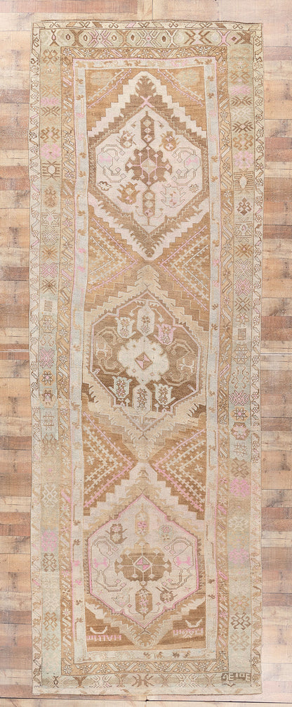 5 x 15 Vintage Turkish Oushak Rug 53708