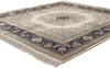 5 x 5 Vintage Turkish Silk Kayseri Rug 78622