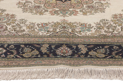 5 x 5 Vintage Turkish Silk Kayseri Rug 78622